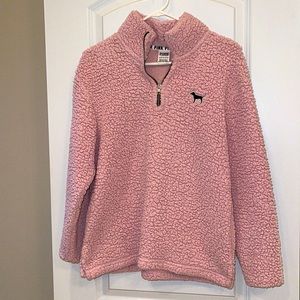 PINK Sherpa pullover